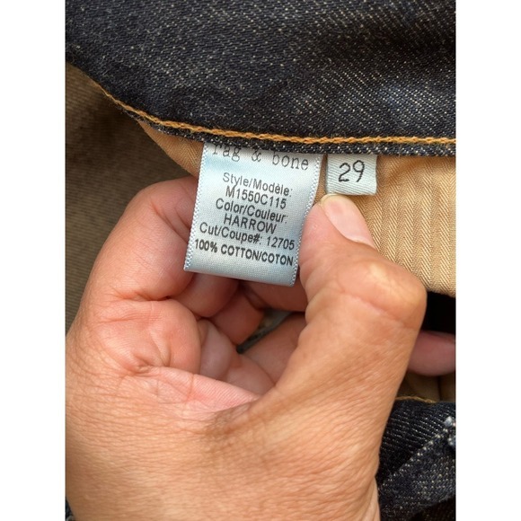 Rag & Bone Men's RB Jay 23X Skinny Leg Tailored Workwear Jeans SZ 29 - Picture 12 of 16